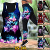 Make a Statement with This Beautiful Skull Printed Yoga Suit - Available in XS-8XL